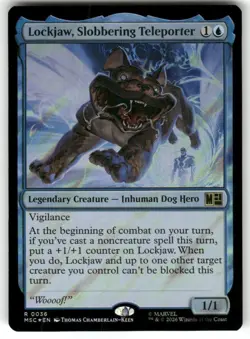 Lockjaw, Slobbering Teleporter (Surge Foil) 36 Commander: Marvel Super Heroes - Image 1
