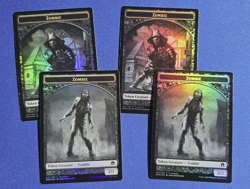 MTG Zombie Tokens Foil Playset - Eldritch Moon - Magic The Gathering Tokens Set - Image 1