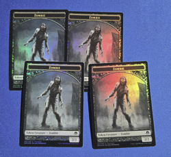 MTG Zombie Tokens Foil Playset - Eldritch Moon - Magic The Gathering Tokens Set - Image 2
