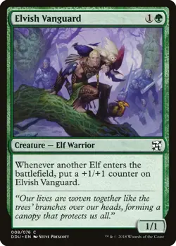 MTG Elvish Vanguard ** Duel Decks: Elves vs. Inventors ** English - Image 1