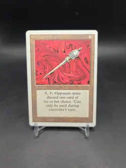 Vintage 1993 MTG Unlimited Edition Disrupting Scepter Card - Image 1