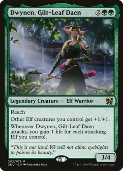 MTG Dwynen, Gilt-Leaf Daen ** Duel Decks: Elves vs. Inventors ** English - Image 1