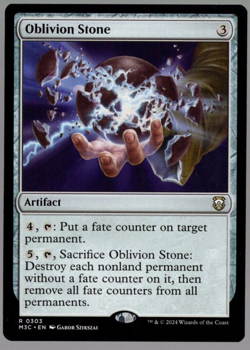 Oblivion Stone 0303 Non Foil Rare Modern Horizons 3 MTG Near Mint - Image 1
