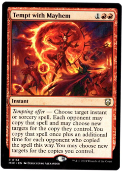 Tempt with Mayhem 0114 Non Foil Rare Modern Horizons 3 Magic The Gathering NM - Image 1