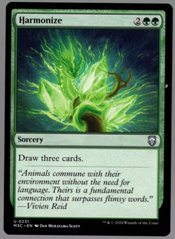 Harmonize 0231 Non Foil Uncommon Modern Horizons 3 MTG Near Mint - Image 1