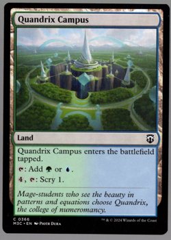 (x4) Quandrix Campus 0366 Playset Non Foil Common Modern Horizons 3 MTG NM - Image 1