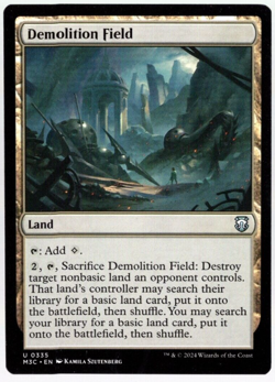 Demolition Field 0335 Non Foil Uncommon Modern Horizons 3 Magic The Gathering NM - Image 1
