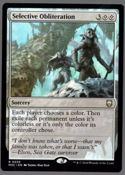 Selective Obliteration 0035 Non Foil Rare Modern Horizons 3 MTG Near Mint - Image 1