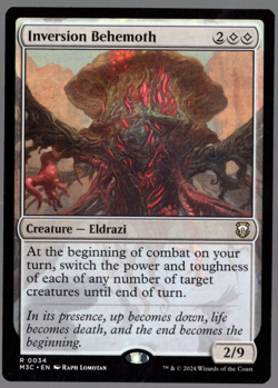 Inversion Behemoth 0034 Non Foil Rare Modern Horizons 3 MTG Near Mint - Image 1