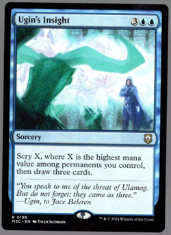 Ugin's Insight 0196 Non Foil Rare Modern Horizons 3 MTG Near Mint - Image 1