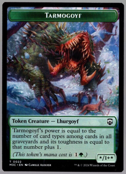 Tarmogoyf / Saproling 0022-0021 Double Sided Token MH3 MTG NM - Image 1
