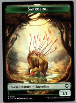 Tarmogoyf / Saproling 0022-0021 Double Sided Token MH3 MTG NM - Image 2