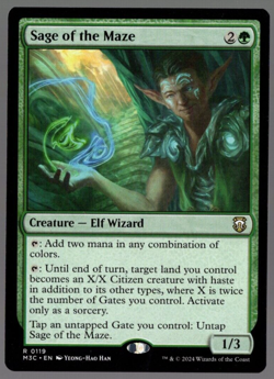 Sage of the Maze 0119 Non Foil Rare Modern Horizons 3 MTG Near Mint - Image 1