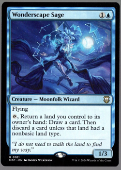 Wonderscape Sage 0101 Non Foil Rare Modern Horizons 3 MTG Near Mint - Image 1