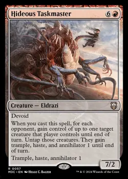 Hideous Taskmaster 0057 Non Foil Rare Modern Horizons 3 Commander MTG NM - Image 1