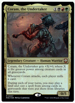 Coram, the Undertaker 0007 Foil Mythic Modern Horizons 3 Magic The Gathering NM - Image 1