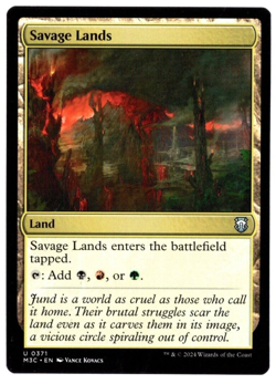 Savage Lands 0371 Non Foil Uncommon Modern Horizons 3 Magic The Gathering NM - Image 1