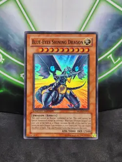 Yugioh Blue-Eyes Shining Dragon MOV-EN001 Super Rare Limited Edition NM - Image 1