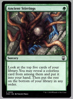 Ancient Stirrings 0219 Non Foil Common Modern Horizons 3 MTG Near Mint - Image 1