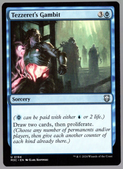 Tezzeret's Gambit 0194 Uncommon Non Foil Modern Horizons 3 MTG Near Mint - Image 1