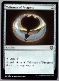 Talisman of Progress 0313 Uncommon Non Foil Modern Horizons 3 MTG Near Mint - Image 1