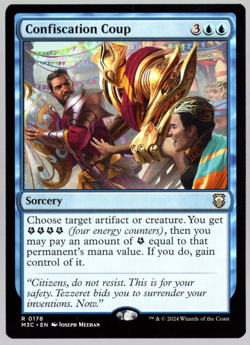 Confiscation Coup 0178 Rare Non Foil Modern Horizons 3 MTG Near Mint - Image 1