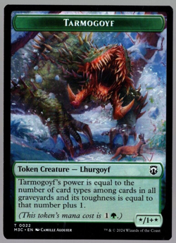 Tarmogoyf / Goblin 0022-0013 Double Sided Token MH3 MTG NM - Image 1