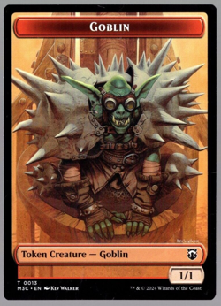 Tarmogoyf / Goblin 0022-0013 Double Sided Token MH3 MTG NM - Image 2