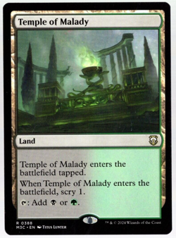 Temple of Malady 0388 Non Foil Rare Modern Horizons 3 Magic The Gathering NM - Image 1