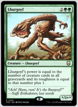 Lhurgoyf 0235 Non Foil Rare Modern Horizons 3 Magic The Gathering NM - Image 1