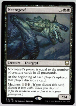 Necrogoyf 0202 Non Foil Rare Modern Horizons 3 Magic The Gathering NM - Image 1