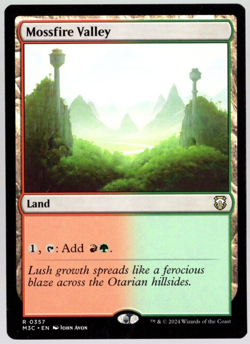 Mossfire Valley 0357 Non Foil Rare Modern Horizons 3 Magic The Gathering NM - Image 1