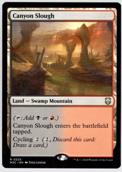 Canyon Slough 0325 Non Foil Rare Modern Horizons 3 Magic The Gathering NM - Image 1