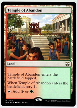 Temple of Abandon 0385 Non Foil Rare Modern Horizons 3 Magic The Gathering NM - Image 1