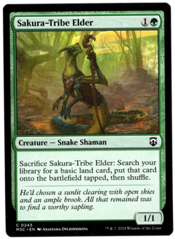 Sakura-Tribe Elder 0243 Non Foil Common Modern Horizons 3 MTG Near Mint - Image 1