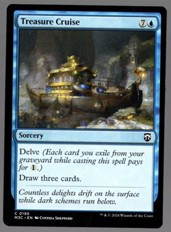 Treasure Cruise 0195 Non Foil Common Modern Horizons 3 MTG Near Mint - Image 1