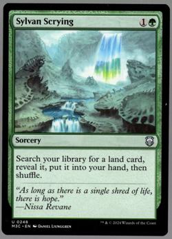 Sylvan Scrying 0248 Non Foil Uncommon Modern Horizons 3 MTG Near Mint - Image 1