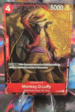 Monkey.D.Luffy - P-007 Tournament Pack Vol. 1 - One Piece Promo Card NM English - Image 1