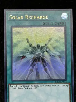 Yugioh Solar Recharge BLLR-EN045 Ultra Rare 1st Edition Near Mint - Image 1
