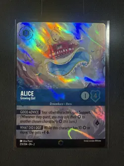 Alice Growing Girl 213/204 Enchanted Rise of the Floodborn NM Disney Lorcana - Image 1