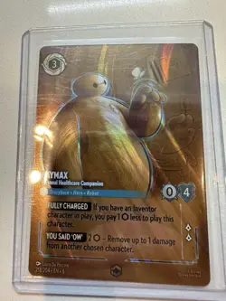 Lorcana Baymax Enchanted Azurite Sea Disney TCG Personal Healthcare Companion - Image 1