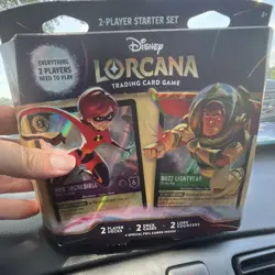 Disney Lorcana TCG 2-Player Starter Set Mrs. Incredible & Buzz - Image 1