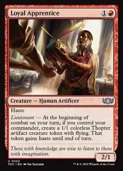 Loyal Apprentice 222 U Normal TDC MTG NM - Image 1