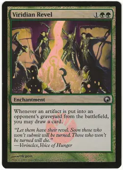 MTG Viridian Revel FOIL Scars of Mirrodin Uncommon NM - Image 1