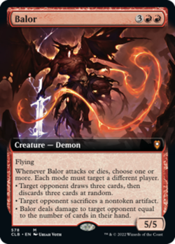 MTG Balor - Foil - Extended Art, NM-Mint, English Commander Legends: Battle for - Image 1