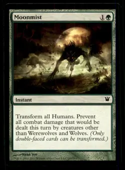 Moonmist Innistrad Light Play MTG Magic the Gathering - Image 1
