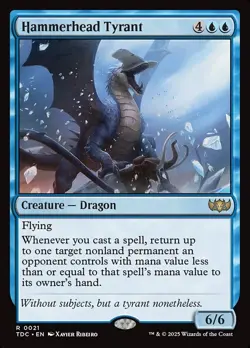 Hammerhead Tyrant 0021 Non Foil Rare Tarkir Dragonstorm Commander MTG NM - Image 1