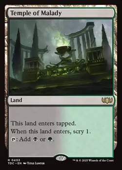Temple of Malady 403 R Normal TDC MTG NM - Image 1