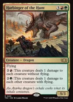 Harbinger of the Hunt 291 R Normal TDC MTG NM - Image 1