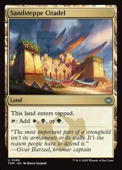Sandsteppe Citadel 0266 Non Foil Uncommon Tarkir Dragonstorm MTG Near Mint - Image 1